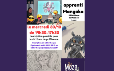 Atelier apprenti MANGAKA à la bibliothèque de Mozé !